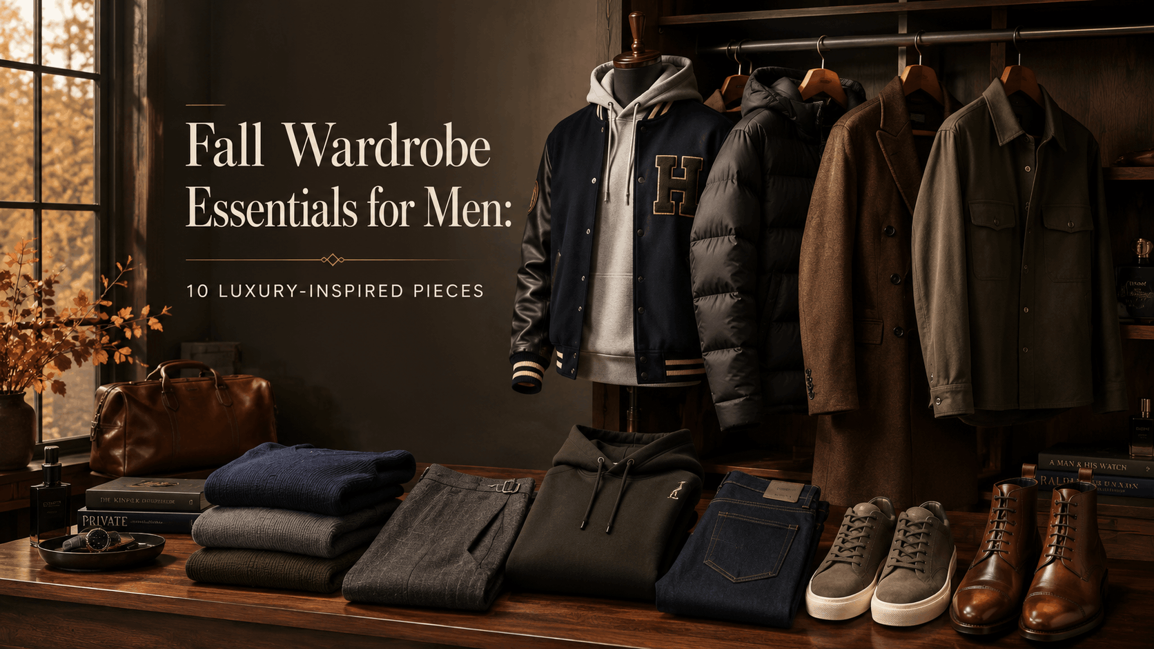 Fall Wardrobe Essentials for Men: 10 Luxury-Inspired Pieces